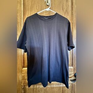 Claiborne black pima cotton shirt men size large